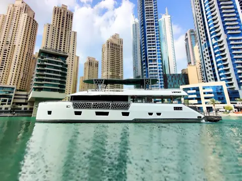 Virgo 95 ft yacht rental in Dubai — 95 ft, up to 90 guests